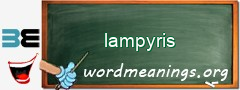 WordMeaning blackboard for lampyris